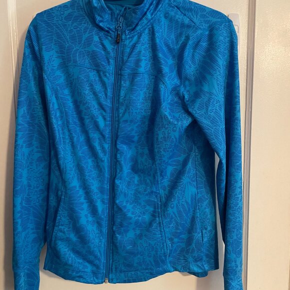 Mondetta Blue Athletic Floral Jacket - Picture 2 of 8